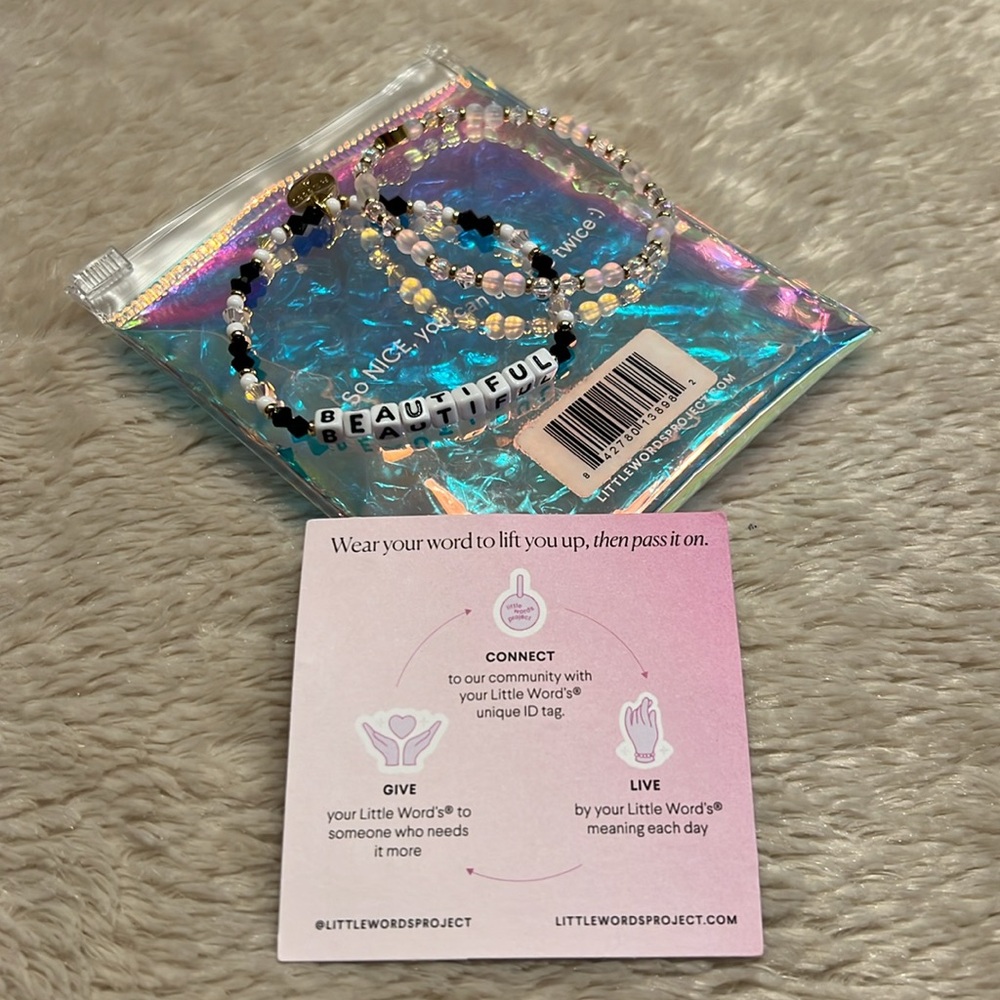 LITTLE WORDS PROJECT X SEPHORA Collab Beautiful Bracelet Stack - Picture 3 of 6